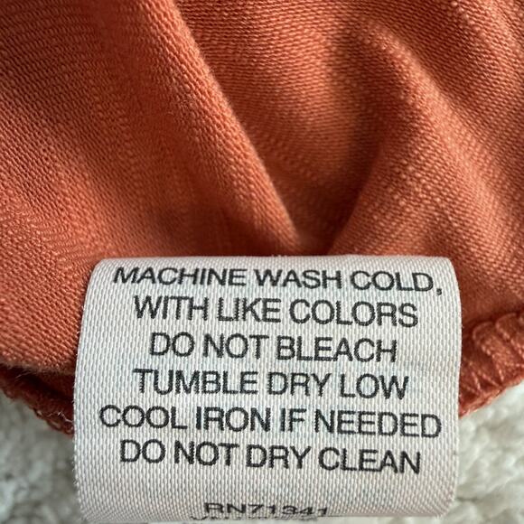 LL Bean Coral Camden Hills Tee 3/4 Sleeve Casual Blouse Classic Essential Basic - Picture 6 of 13